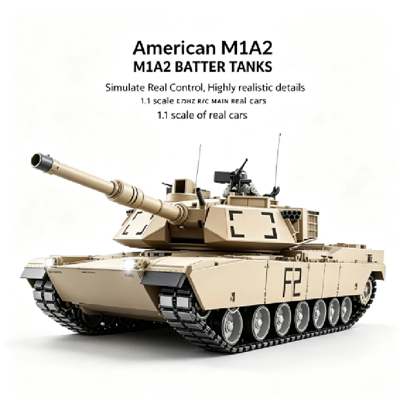 Fits For 1/16 Rc Tank Model Simulated Track Shooting‑Function Electric Hobby Play Prop Toy Gift Present For Boys Kids Collectibl