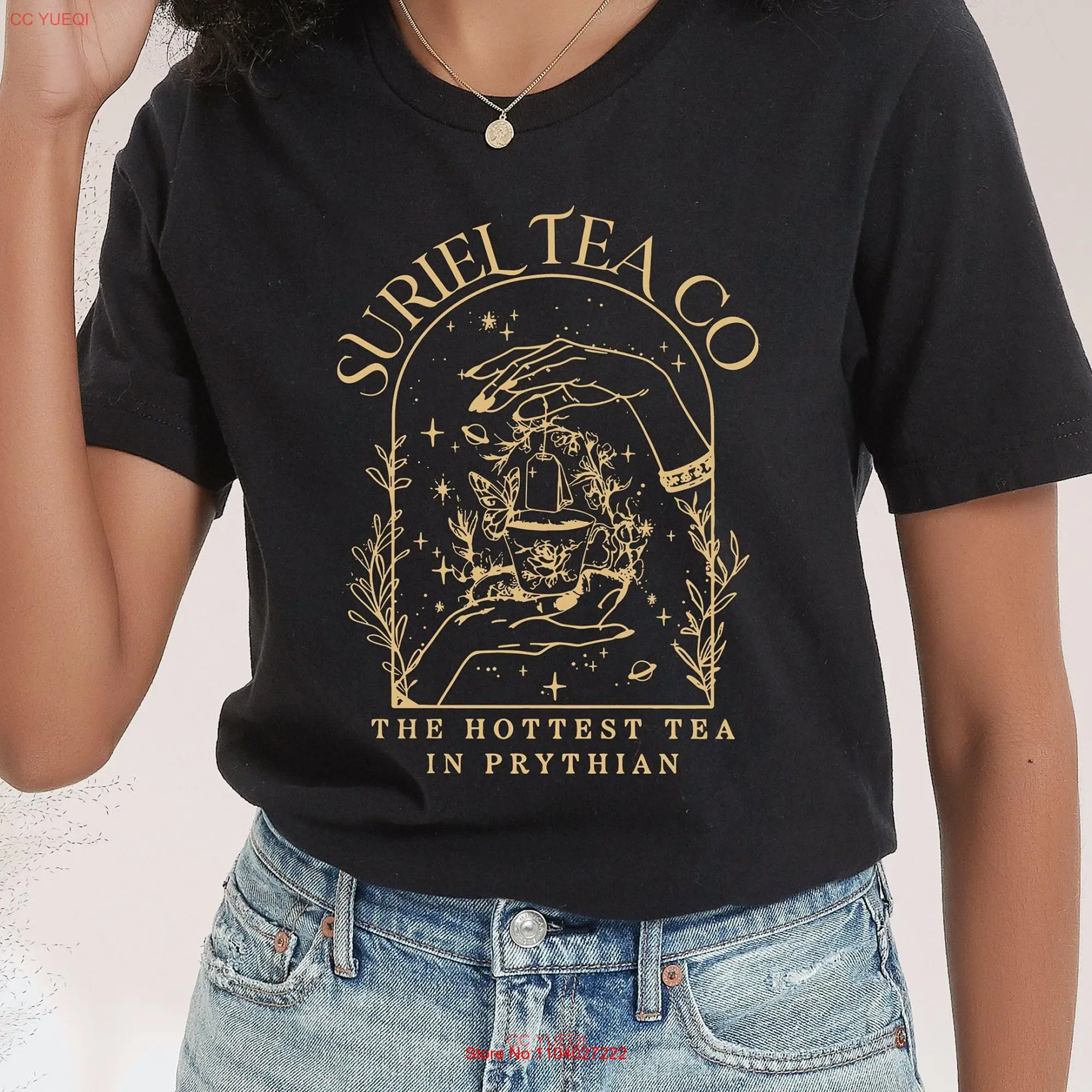 Suriel Tea Co T Shirt A Court Of Thorns And Roses Bookish SweaT long or short sleeves