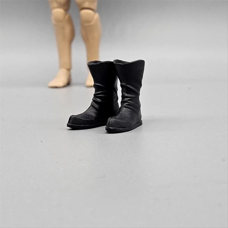 

1/12 Soldier Accessories Trendy Height Increasing Boots Combat Shoes Model Toy For 6'' Action Figure Body In Stock