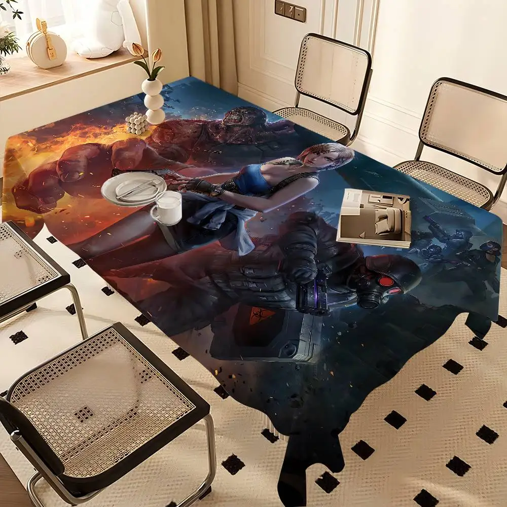 Evils R-Resident Game Tablecloth Home Dinner Party Table Cover Wedding Banquet Outdoor Party Cover Hotel Decoration Tablecloths