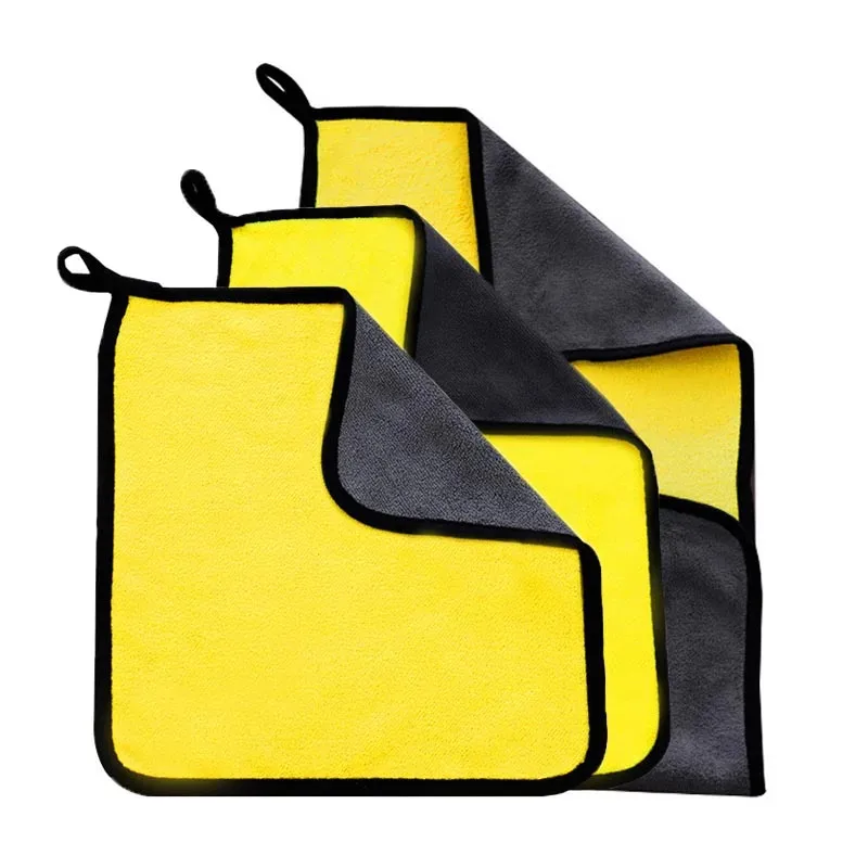 1/3/5/8/10Pcs Plush Microfiber Towel Car Wash Accessories Super Absorbent Car Cleaning Detailing Cloth Auto Care Drying Towels