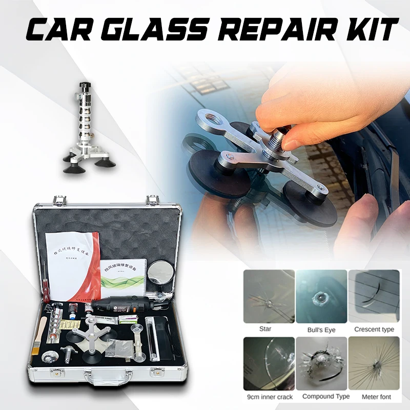 Automobile Broken Glass Repair Windshield Repair Kit for Auto Windshield Cracks and Scratches