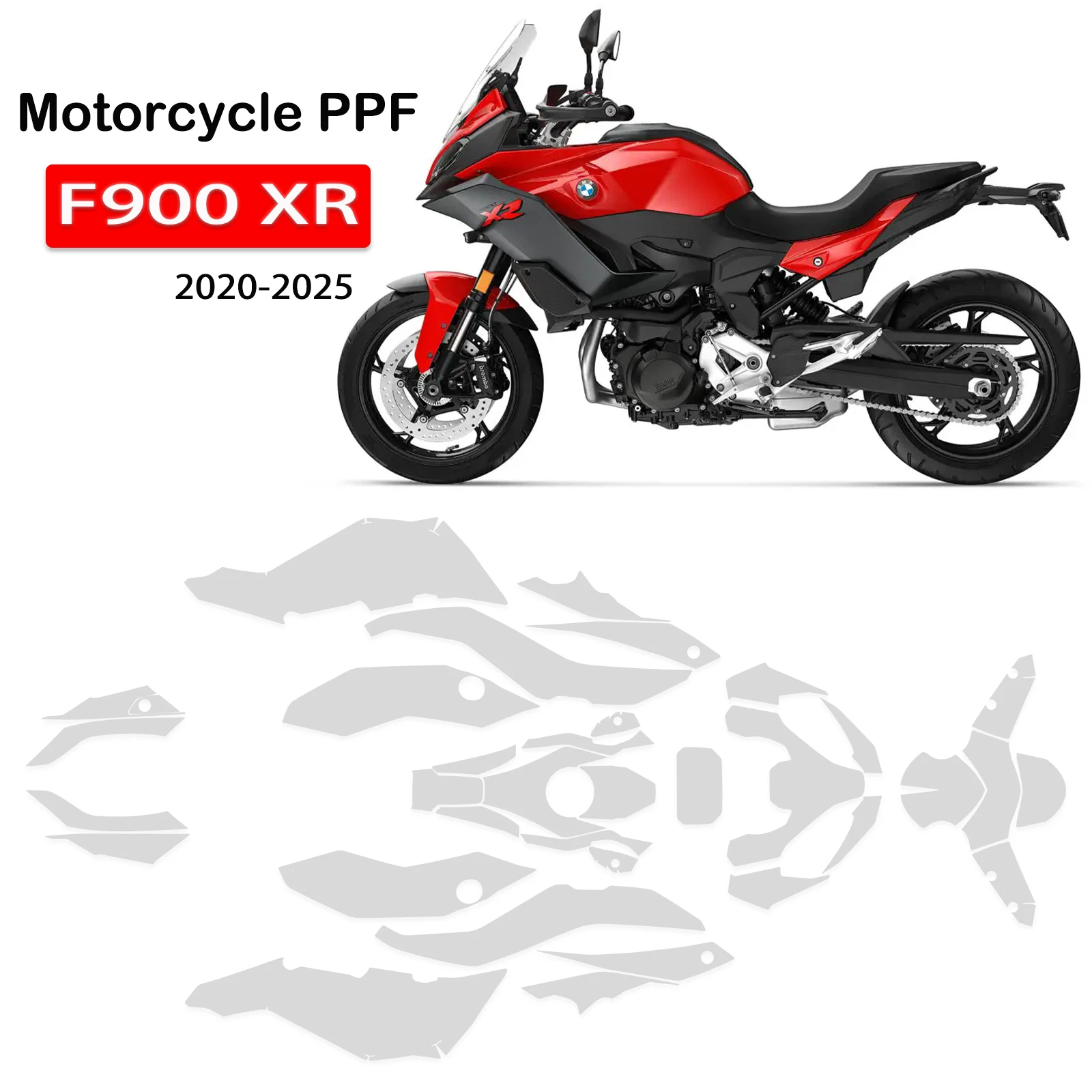 

Fits F900XR PPF TPU Motorcycle Paint Protection Film for BMW F900XR 2025 - Self-Healing Scratch Resistant Anti-Yellowing