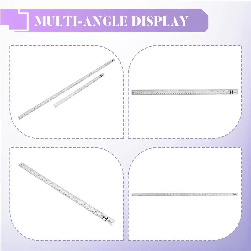 16Pcs Adhesive Measuring Tape Metric Tape Measure Sticky Measurement Double Scale Sewing For Table Saw Fence Workbench