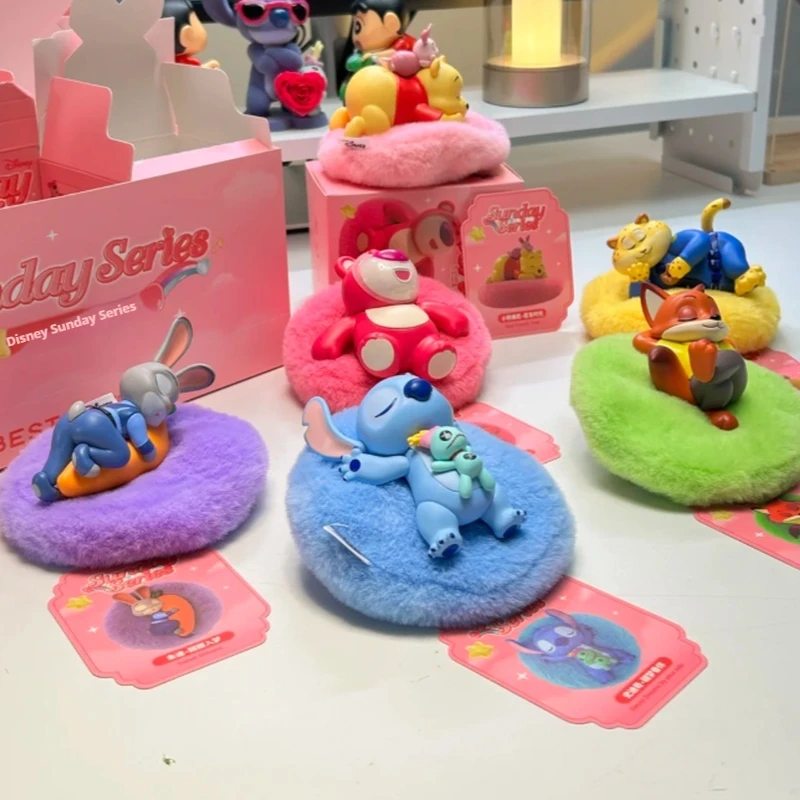 

Genuine Disney Sunday Series Blind Box Kawaii Magnetic Aromatherapy Anime Action Figure Surprise Birthday Kids Customized Gifts