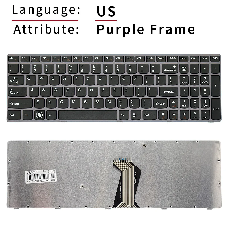 Neue us russische tastatur für lenovo y570 y570n y570i y570d y570i7 y570nt y570a y570p laptop 25011741 25011801