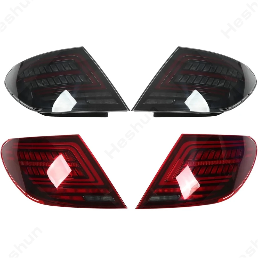 For 2007-2014 Mercedes W204 C180 C200 C63 C250 C280 C300 AMG Tail light Pair Brake Running Taillights Turn Signal Reverse Lamp