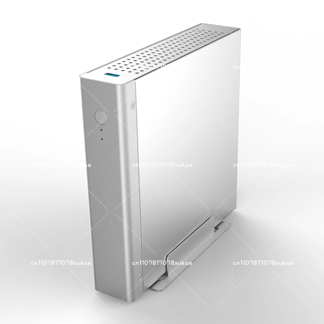 Mini All‑Aluminum ITX Chassis, Semi‑High‑End Shell for 17X17 Motherboard, DC Power Supply Supported