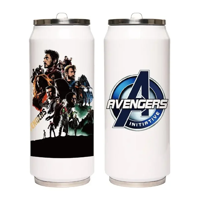 Marvel Movie Avengers Captain America Iron Man Personalized Creative Anti-fall and Anti-scalding Thermos Cup Christmas Gift