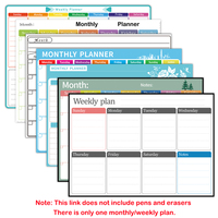 A3 Size Weekly & Monthly Planner Dry Erase Whiteboard Fridge Sticker Calendar