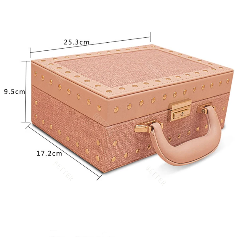 

Портативная коробка для хранения ювелирных изделий из искусственной кожи с логотипом, дорожный футляр, органайзер для ювелирных изделий