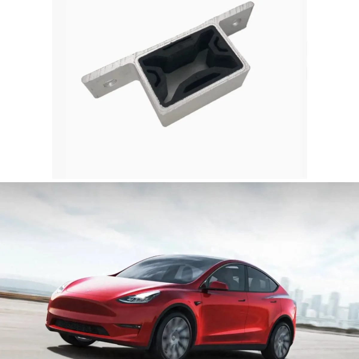 

Suitable for Tesla model 3/model Y car cooling fan electronic fan fixing bracket aluminum alloy
