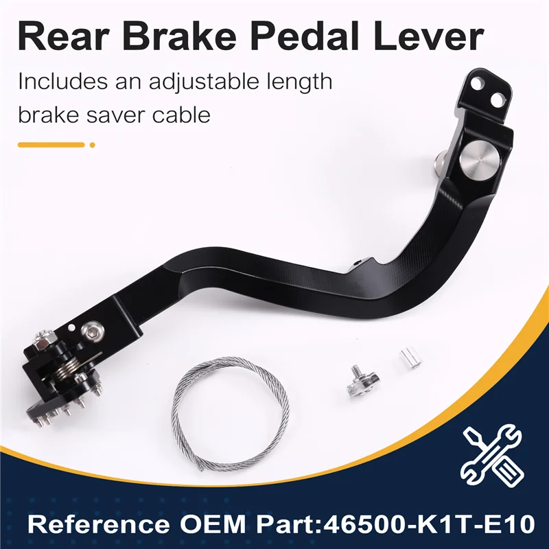 

OB-Length For Honda CRF250L/LS/Rally 2021-2024 Adjustable Forged CNC Rear Brake Lever Brake Pedal Black
