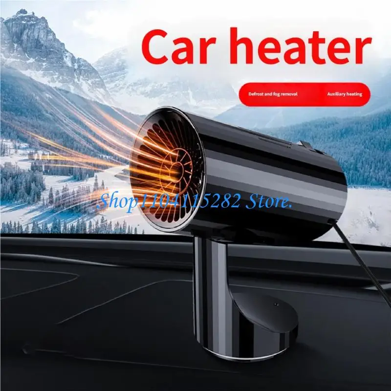  Portable 12V Car Warmer Foldable Quick Temperature Rise Defrost for Space Saving