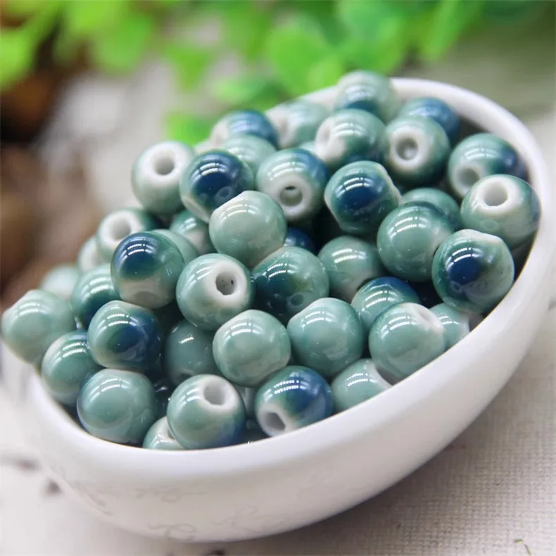 1 pce cerâmica Beads Random Beads para Jóias Fazendo DIY Pulseira Colar Acessórios