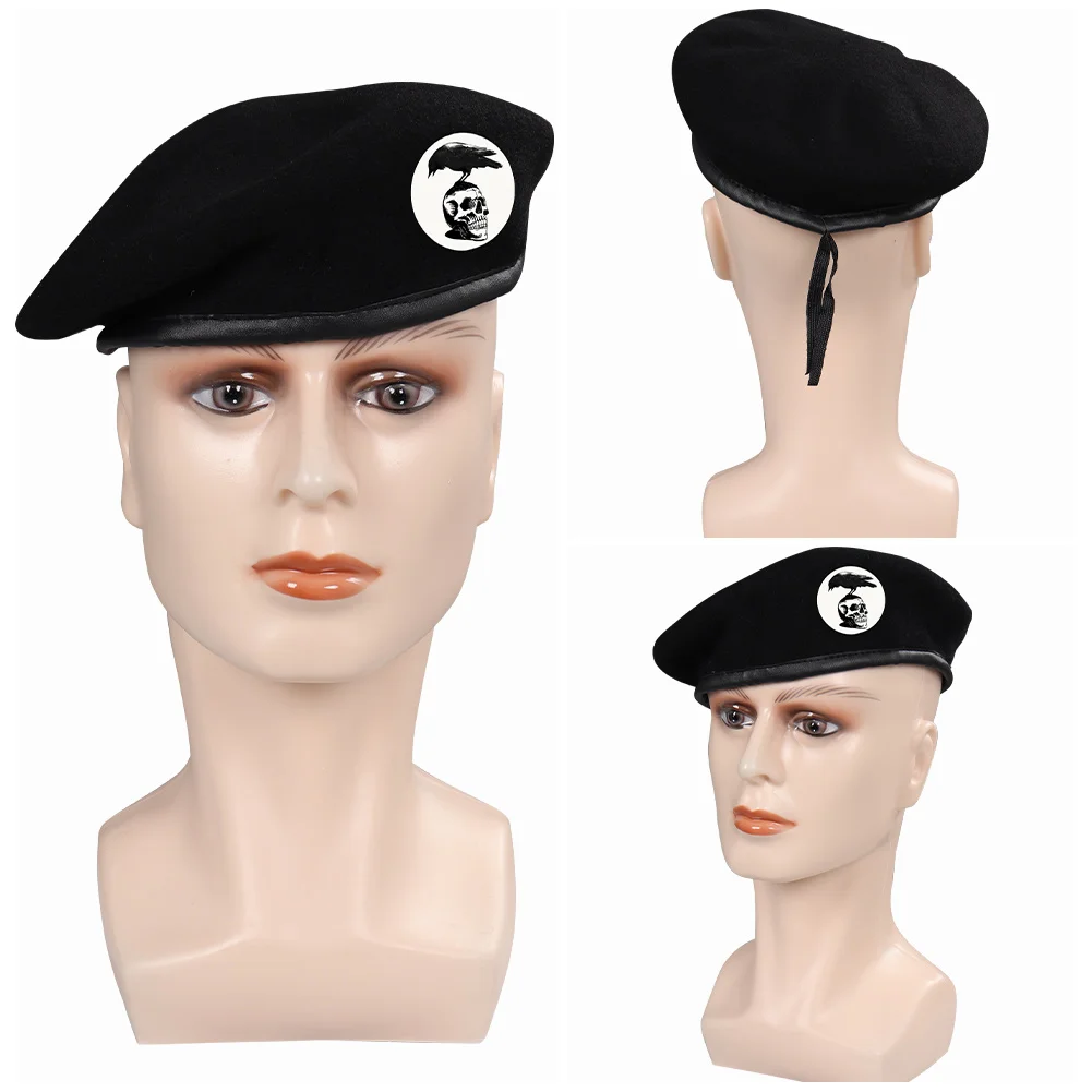 Bérets quotidiens de Barney Cos Ross pour hommes et garçons, chapeau cosplay, casquette pour adulte, Halloween, carnaval, déguisement de fête, accessoires de costume