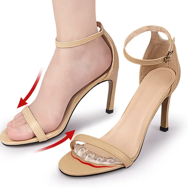 نعل سيليكون مانع للإنزلاق صنادل للنساء ، وسادات جل ، ونعل أحذية ، وسادة أحذية تمتص الصدمات ، والعناية بالأقدام ، والراحة