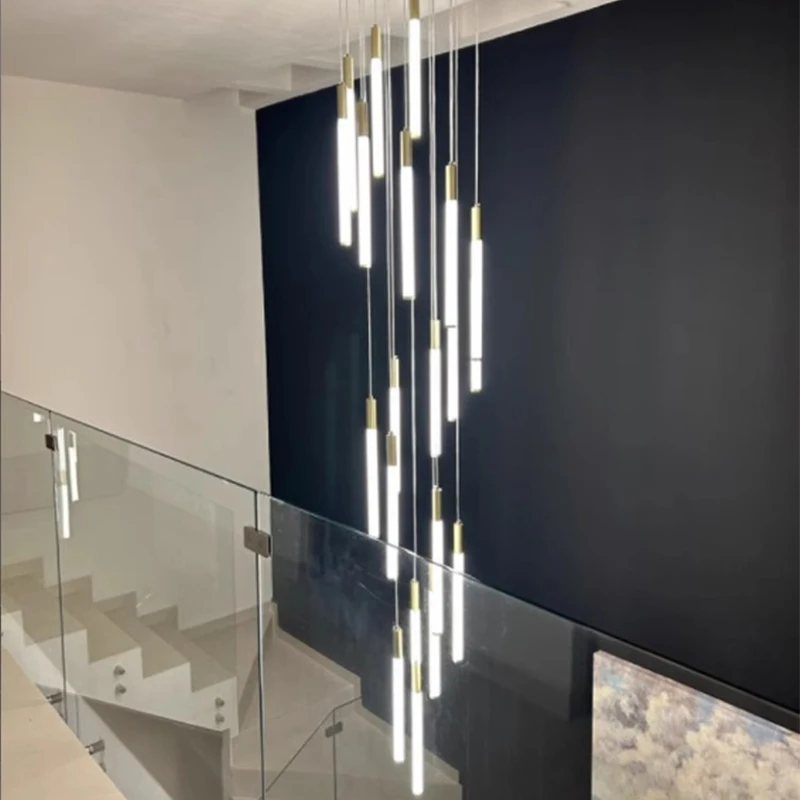 Modernos Lustres LED para Decoração de Casa, Luz Pingente, Lâmpadas, Suspensão, Iluminação Interior, Escadaria, Sala de Estar