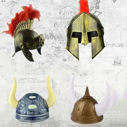 Unique Cool Personality Funny Halloween Dress Up Hats Horn Pirates Viking Roman Warrior Ball Cosplay Props For Adults Kids Gift