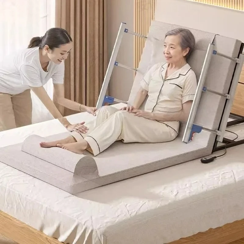 Elderly Patient Lift Aid Home Care Medical Bed Mattress Rise AssistDevice,Electric Bed Adjustable Bed Back Lifter Remote Control