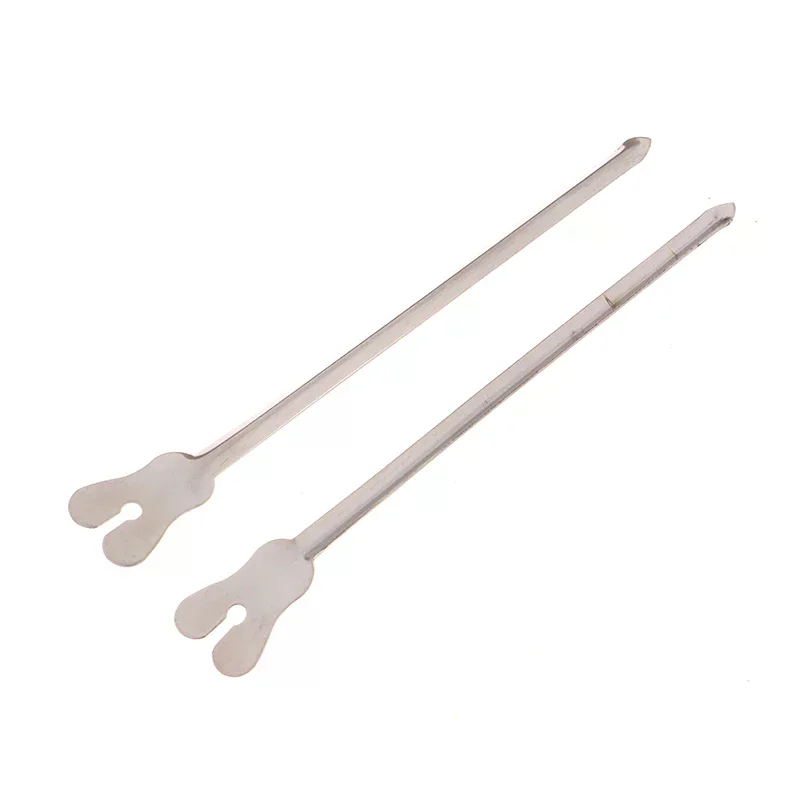 2 Pcs 304 Stainless Steel Grooved Probe Anal Grooved Stabbing Probe Examination Guides Anorectal Instruments Anorectal Probe
