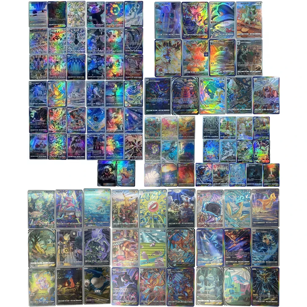 

DIY аниме PTCG карманная коллекционная карта английская Wishiwashi Bewear Mimikyu Drampa Cosmog с тисненой текстурой флэш-карта детский подарок игрушка