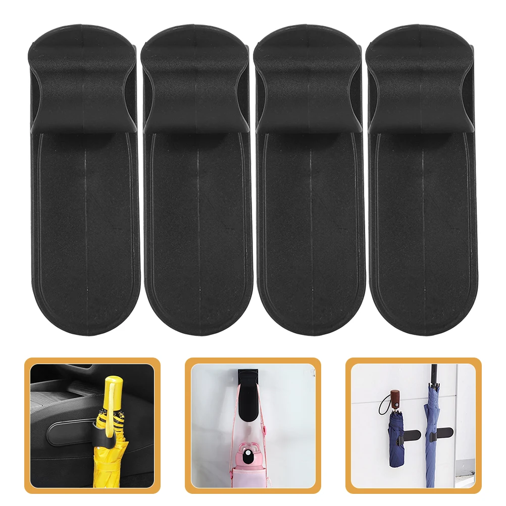 

4Pcs Rain Umbrella Holder for Car Plastic Trunk Hooks with Strong Adhesive Storage Stand for Umbrellas and Shopping Bags Car