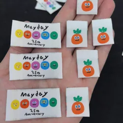 Handmade sewing DIY clothing labels,Washed label woven label sticker personality cute decoration