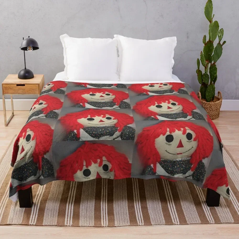 

Sweet Raggedy Ann Throw Blanket Cute Plaid Fashion Sofas Blankets