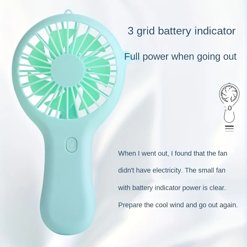 800Mah Mini Draagbare Pocket Handheld Fan Usb Oplaadbare Cool Air Reizen Koeler Koeling Mini Batterij Fans Huishoudapparaat