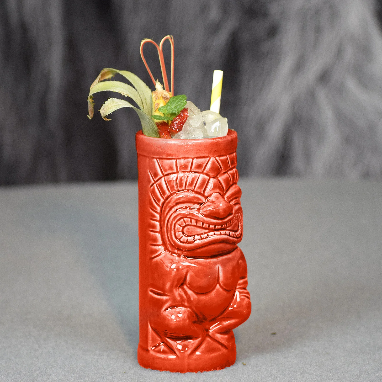 

1Pcs Creative Ceramic Cocktail Cup Wine Mug Round Smooth Mouth Practical Bar Water Glass Wine Cup Water Mug