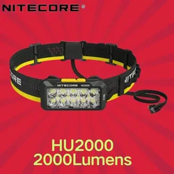 NITECORE HU2000 Output Split-Type USB-C Rechargeable Wrok Headlamp UHE LED 2000Lumens Max Beam Distance 160m