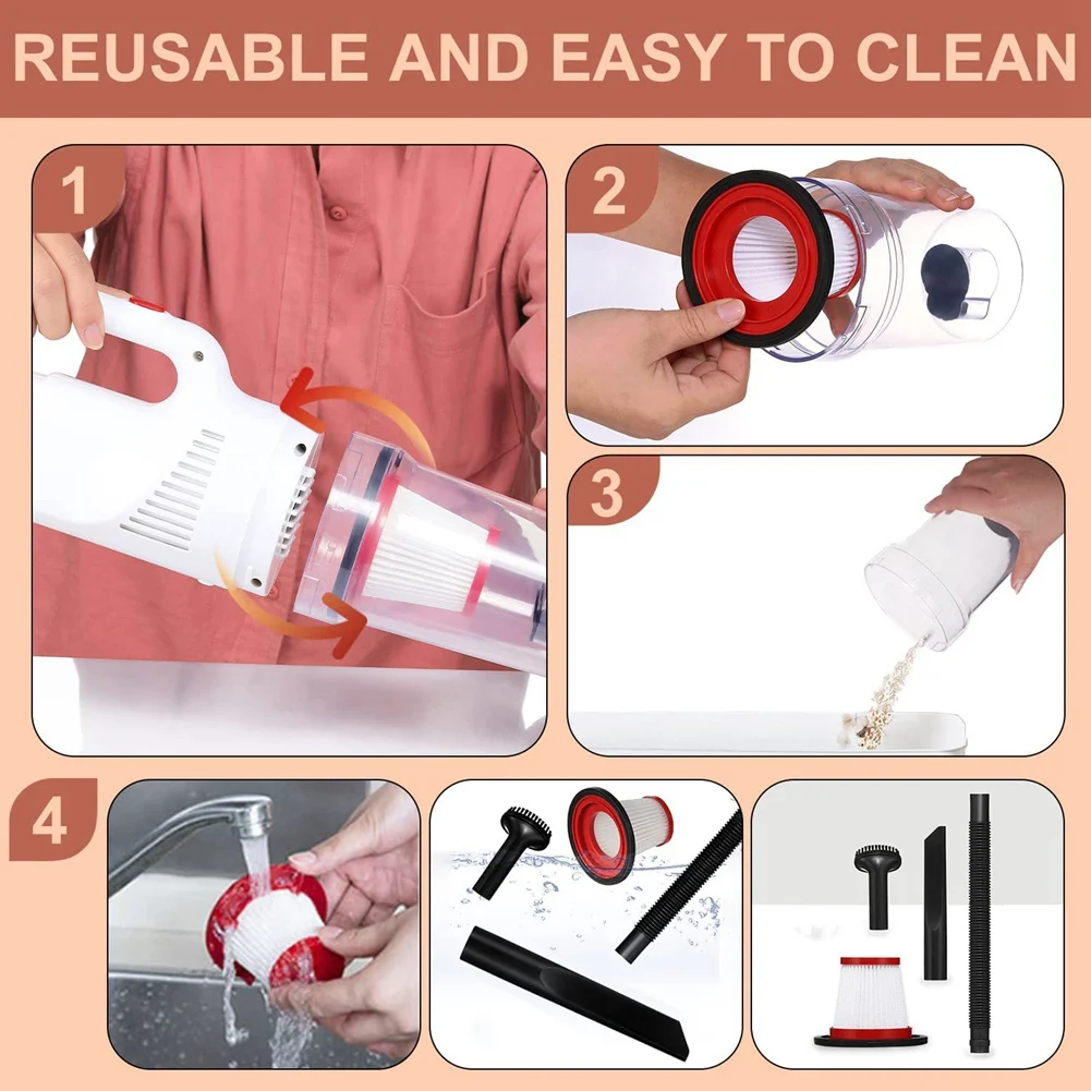 コードレスハンドヘルド車用掃除機高出力12000pa-usb充電車家オフィスの掃除用のポータブルダストバスター