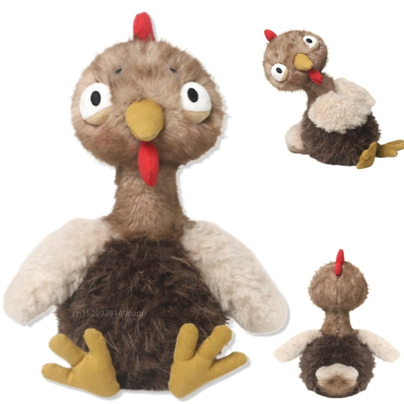 

Милая высококачественная плюшевая игрушка-подушка в виде мультяшного индейки, 28 см, пасхальный индюк, плюшевая игрушка-курица, украшение для дома, подарок для детей