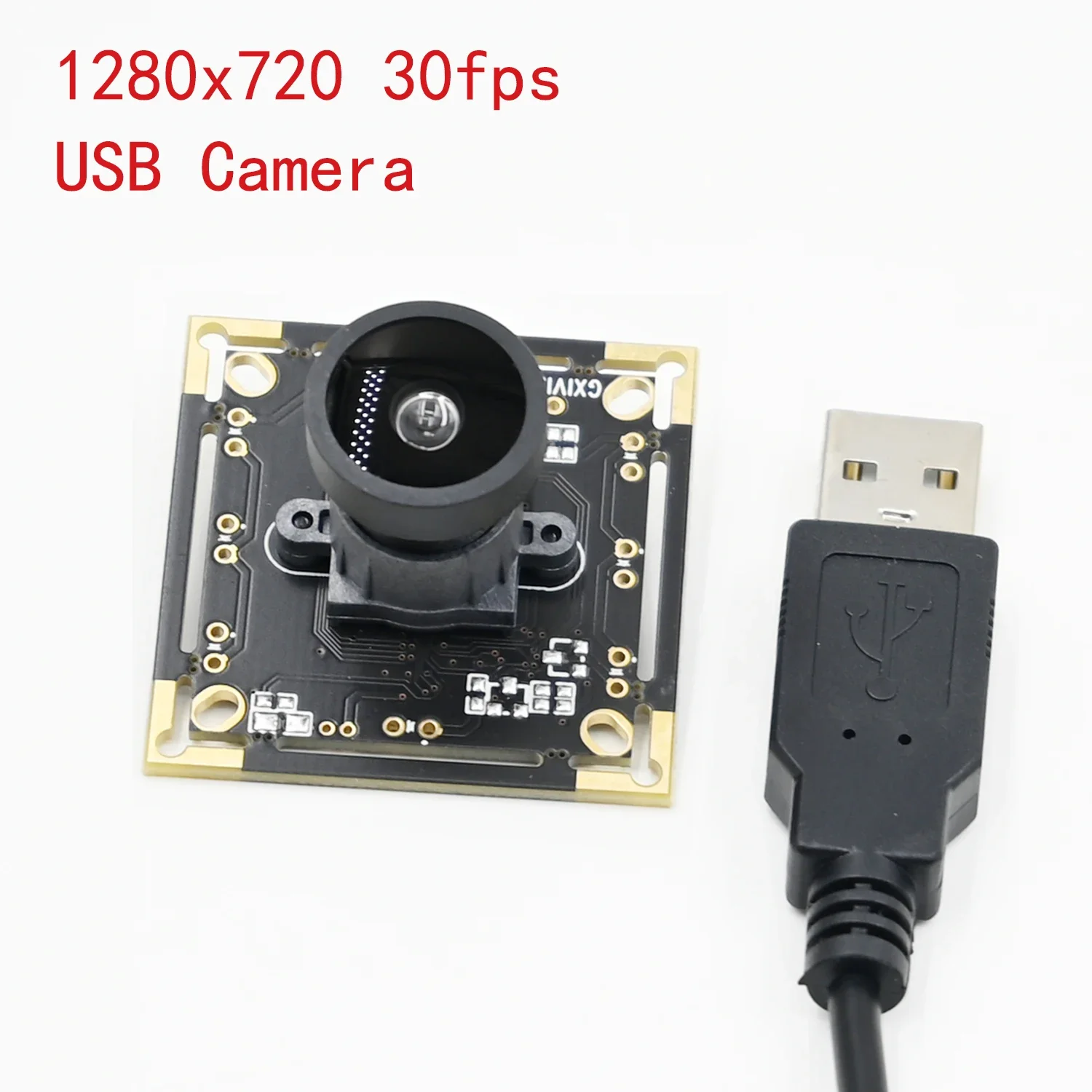 

1MP 30FPS USB Camera Module 720P,Drive Free,Compatible Windows Andriod Linux,RGB for Industrial Wide-Angle Image Recognition