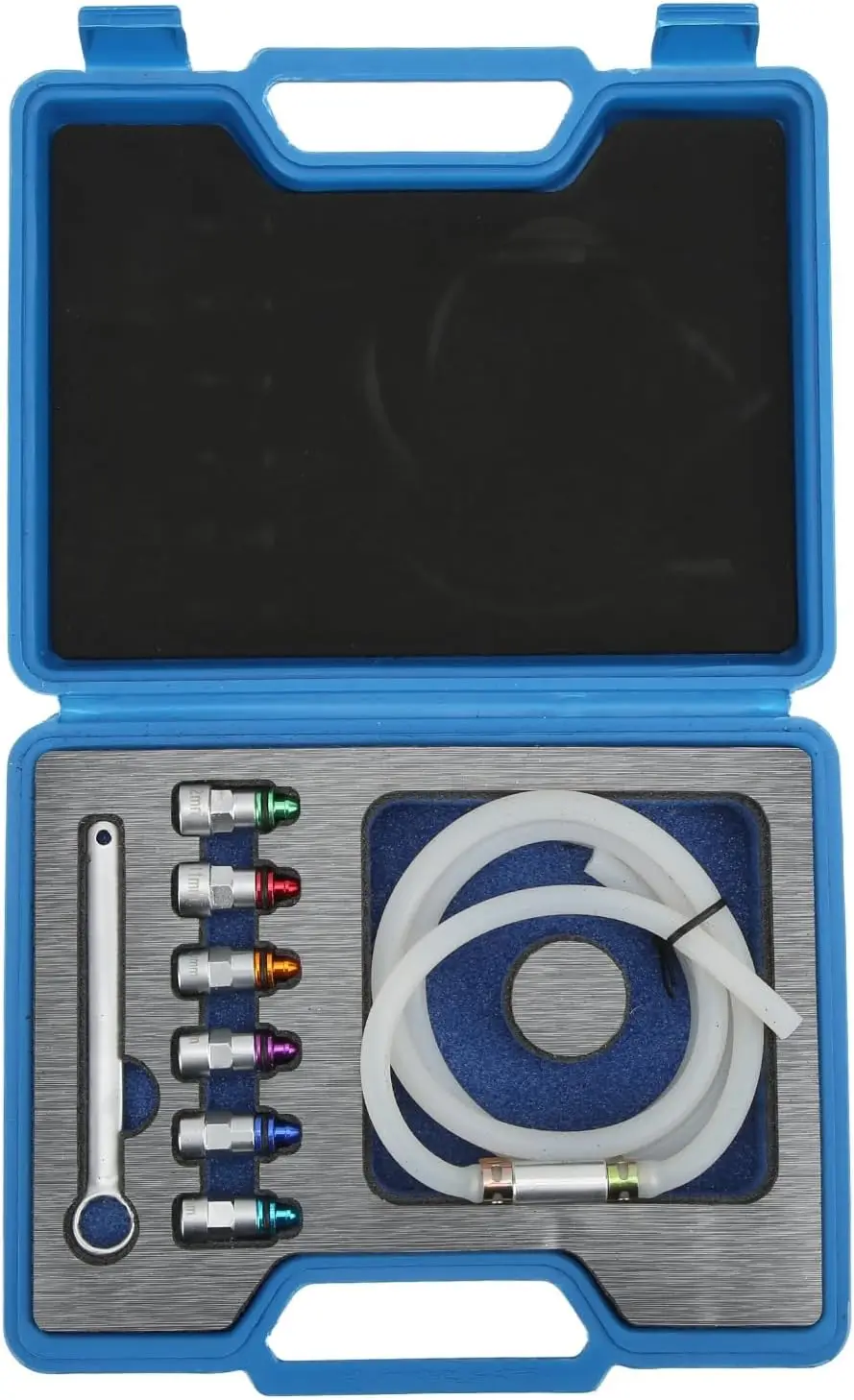 

Комплект ключей для прокачки тормозов с 6 адаптерами, 7-12 мм, универсальный для автомобиля, внедорожника, мотоцикла, металлическая резина, без снятия колес