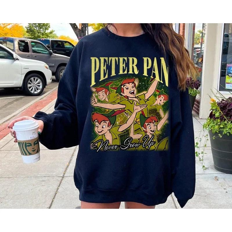 เรโทรดิสนีย์, ปีเตอร์แพน,ภาพเหมือนไม่เคยโตขึ้น, เสื้อผ้าลำลองแนวสตรีทสำหรับฤดูใบไม้ร่วงและฤดูหนาว เหมาะสำหรับทั้งชายและหญิง