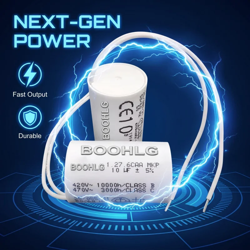 1PCS 10uF 1.27.6CAA Motor Running Capacitor 420V