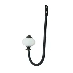 European Ceramic Wall Hooks Holder Key Towel Coat Hat Hanger Black