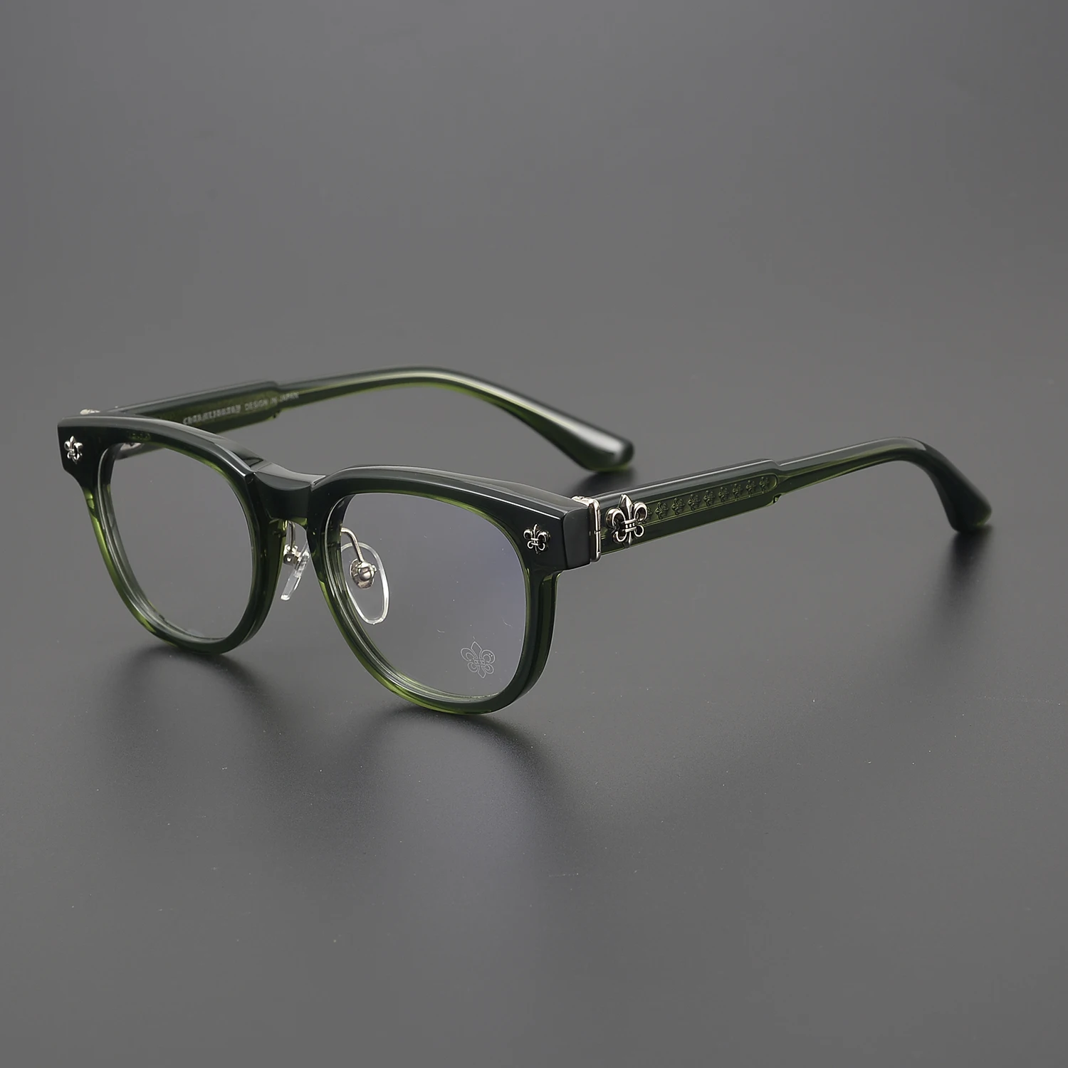 Anti Blue Light Lens Acetate Frame Optical Prescription Business Glasses Rectangular Black Frame Korean Classic Style Eyewear