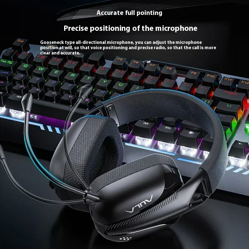 AULA S8 Wireless Headphones Three-mode Lightweight and Ergonomic E-sports Gaming Long Battery Life Game Laptop Accessories Gifts