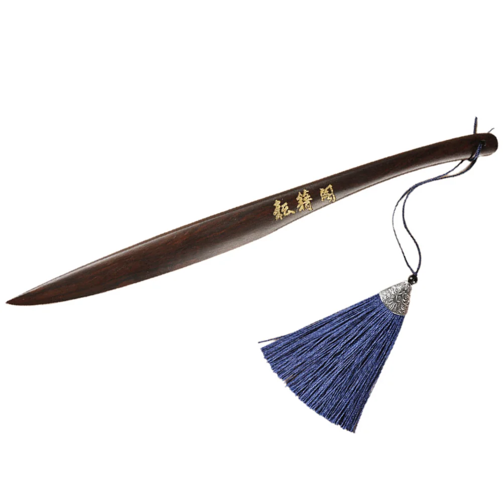 Chinese Art Paper Cutter Wooden Envelope Opener for Calligraphy Rice Paper Letters Office Home Use Sharp Edge Safe Handle