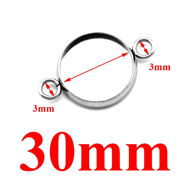 GOMAKERER 30 Broches Cabochon Vierges 25mm - Acier Inox 304 + Verre, DIY Bijoux Personnalisés