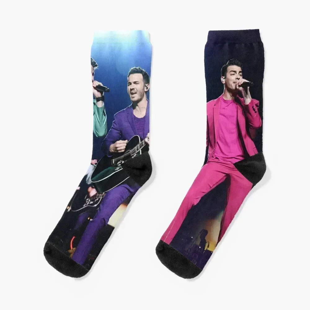 jonas happiness continues brother tour 2020 live siangselasa Socks sheer Novelties Luxury Woman Socks Men's