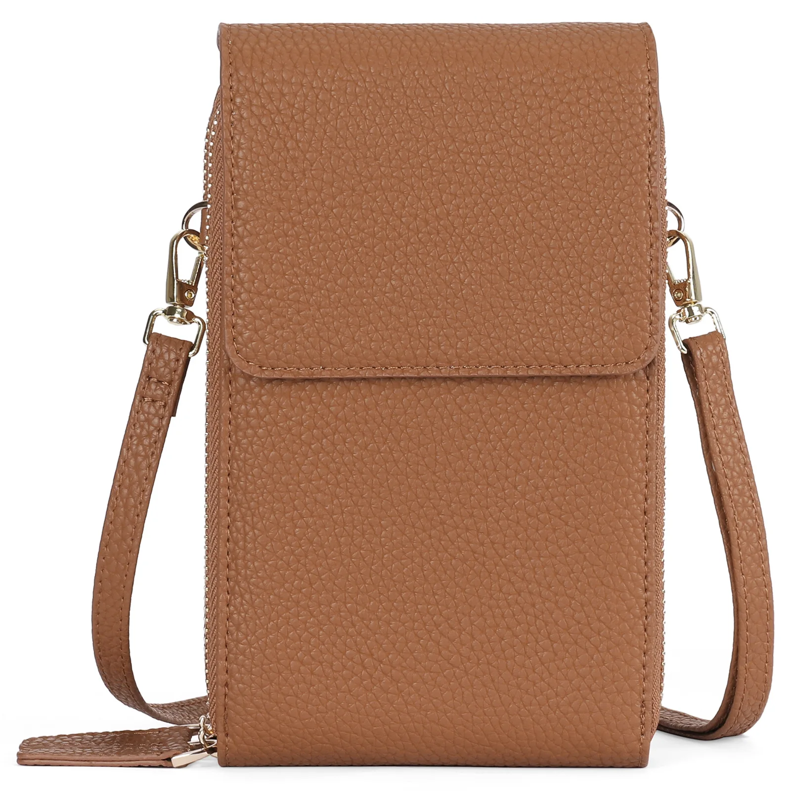 2025 حقيبة الهاتف المحمول النسائية الجلدية الجديدة يمكن أن تكون كتف واحد Crossbody المرأة التغيير العمودي سعة كبيرة عملة حافظة للبطاقات #6