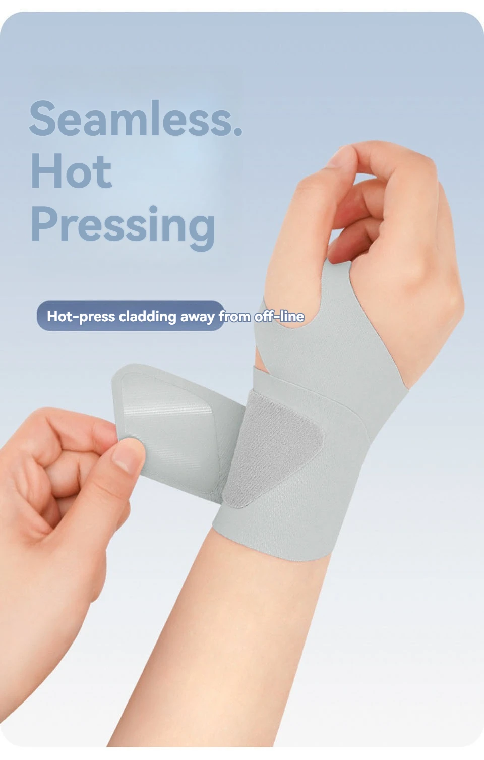 AOLIKES Ultradünne und weiche Handgelenkbandage für Männer und Frauen, verstellbare Handgelenkstütze für Basketball, Tennis, Badminton – Detail 9