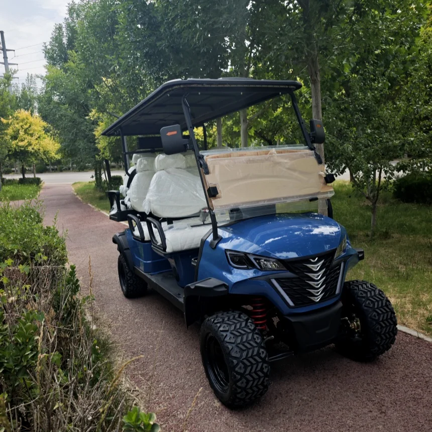 

2025 Lithium Battery 6 Seat Electric Golf Cart 72V Lithium Battery Powered City Smart Design Electric Golf Cart Has Enough Power