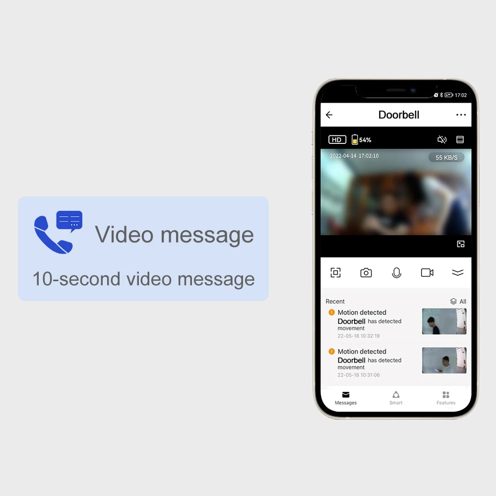 2MP 1080P VicoHome APP  WIFI IP Doorbell With Indoor Chime  Video Door Phone Intercom Visual Door Viewer Camera Peehole Viewer