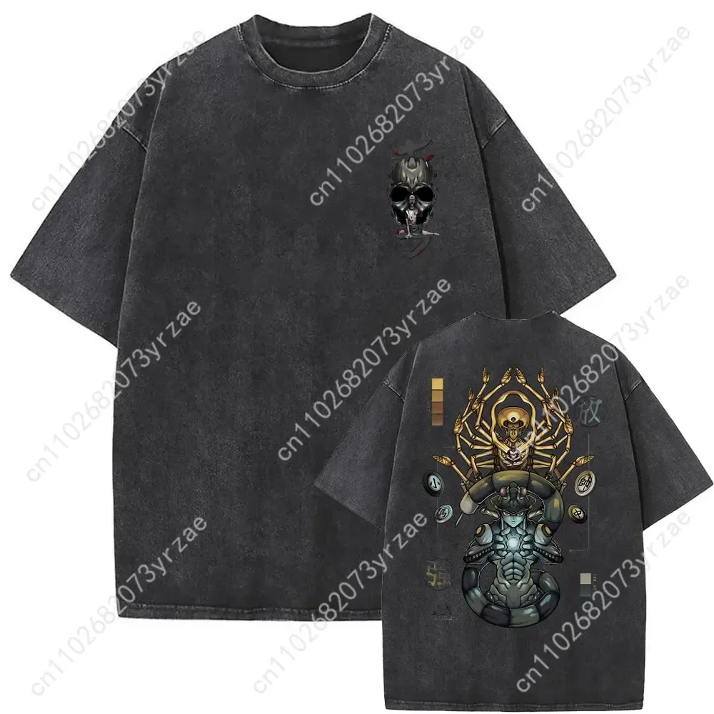 

Hunter X Hunter Retro Wash Tshirt Man Woman High Quality Vintage Tee Cotton Short Sleeves Fashion T-shirt Soft Breathable Tops