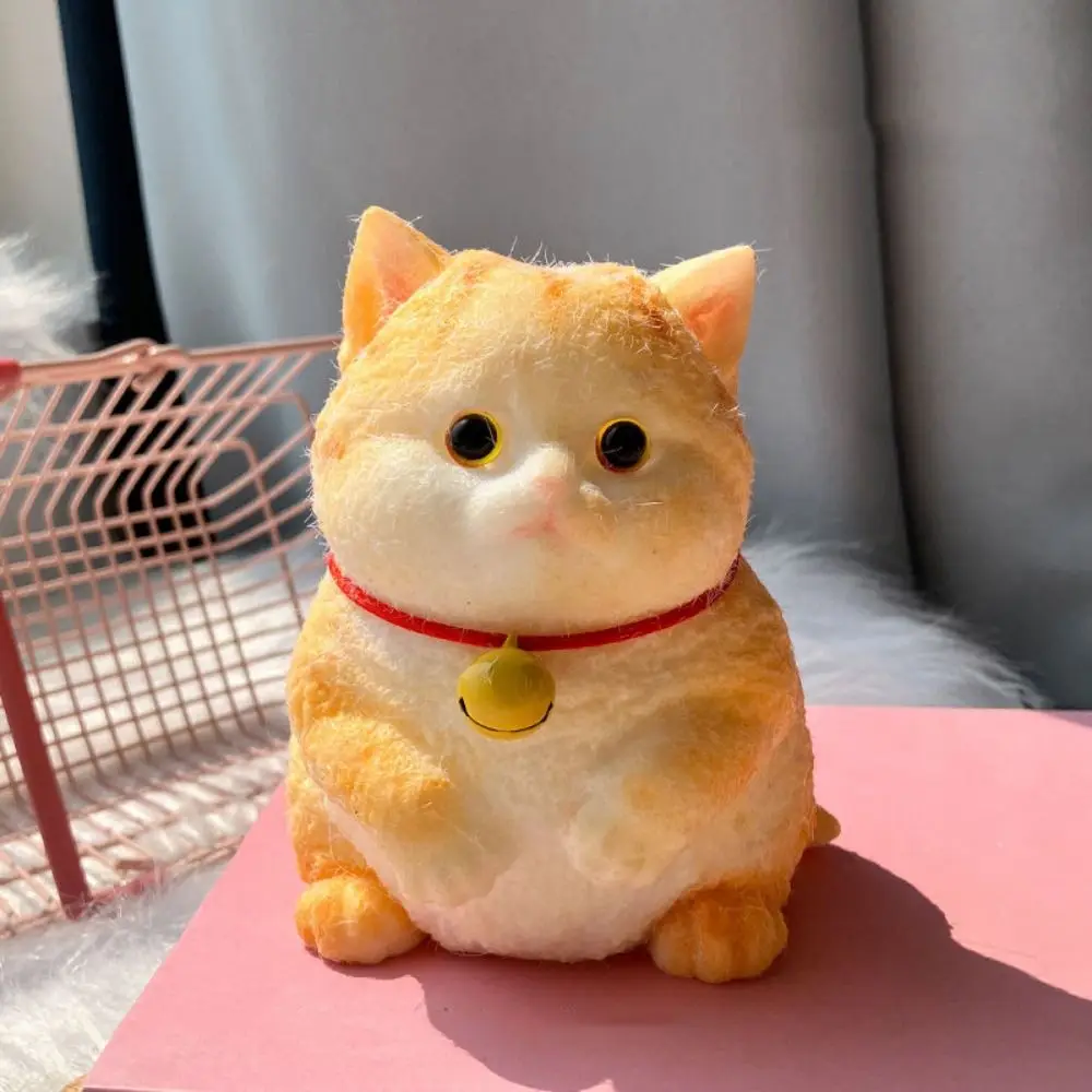 Slow Rebound Big Cat Doll Squeeze Toy Animal Colorful Simulation Cat Squeeze Toys Cartoon Soft Cat Fidget Toy Sensory Toys